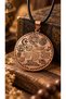 Engraved Copper Prayer Necklace – Unisex Necklace with Spiritual Motifs
