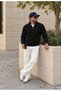 Men's Stand-Up Collar Half-Zip Thick Knit Winter Sweater. - 3