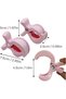 Universal Stroller Clips - Multiuse Fasteners, Pink (4 Pack) - 7