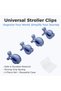 Universal Stroller Clips - Multiuse Fasteners, Blue (4 Pack) - 2