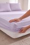 Double Cotton Elastic Sheet Set |   With 2 Pillowcases |   Non-Slip Corner Elastic, Soft Textured