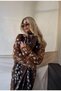 Excellent Texture Premium Quality Bambi Pattern Long Trench Coat - 4