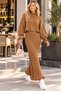 New Season Women's Bat Crop Blouse with Straps, Terry Dress, Knitwear Set. - 3