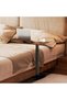 C-Shaped Multi-Function Solid Wooden Folding Computer Table – Adjustable Height Bedside Table, Mobil - 5