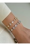 316L Steel Gema Bracelet Zircon Colored Stone Bracelet - 6