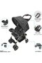 MOON Bezik - One Fold Stroller,Mid Grey - 3