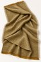 Women's Gray Fine Wool Textured Shawl Scarf Light Shiny Natural Fringed Shoulder Shawl 85X180 cm - 2