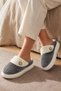 Women's Button Detailed, Soft, Plush Washable Home Slippers, High Thick Sole, Warm Winter Slippers
