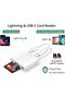قارئ بطاقات SD بمنفذ USB-C و Lightning لنظامي iOS و Android - نقل بيانات سريع، توصيل وتشغيل، بطاقة ذاكرة Ada - 2