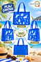 Transparent Colored Pvc Beach Bag 40X40 cm – Water-Resistant, Flamingo Patterned, Large Size Sea Pool Bag - 4