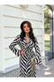 Shermin Patterned Satin Maxi Dress - 3