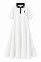 Polo Collar Flared Dress