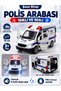 Metal Light-Up Sound Toy Police Car 15 cm Pull and Drop Police Van with Opening Side and Rear Doors and 4 Different Sirens for Ages 3+ - 2
