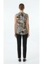Patterned V-Neck Sleeveless Women's Blouse - 2