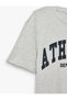 Cotton Crew Neck Short Sleeve Printed Oversize Sports T-Shirt - 7