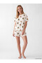 Rmz Clothing – Bear-Printed Women’S Pajama Set with Shorts