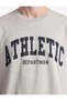Cotton Crew Neck Short Sleeve Printed Oversize Sports T-Shirt - 4