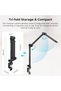 Triangle Camera Desk Mount, Max. Load 3kg/ 3kg, Overhead Camera Mount with Extra Support Ba - 5