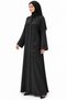Abaya with Calm Plant Motifs |   Tonal Botanical Abaya - 3