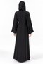Abaya with Calm Plant Embroidery |   Tonal Floral Vine Abaya - 4