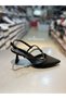 Serrace Material Embellished -Heeled Elegant Shoes with Rhinestones - 2