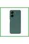 Redmi 13C Compatible Case Honeycomb Silicone Cover - Dark Green Bezoss