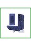 iPhone 14 Pro Compatible Case Zuma Silicone with Business Card Holder and Ring - Navy Blue Bezoss