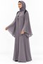 Abaya with Bell Sleeves and Pleats |   Pleated Bell Sleeve Abaya - 3