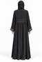 Abaya with Lace Sleeves |   Lace Cuff Long Abaya - 4