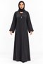 Abaya with Embellished Edges and Neckline |   Embellished Trim Abaya