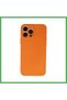 iPhone 13 Pro Compatible Case Nano Velvet Silicone - Orange Bezoss