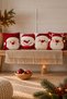 4-Piece New Year's Christmas Santa Decorative Throw Pillow Cover Set Santa Claus & Snowman Christmas Printed Decorative Throw Pillow 2027 New Year Decoration Gift Set of 4 Double-Sided Printing - 3