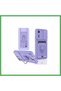 Redmi 13C Compatible Case Zuma Silicone with Business Card Holder and Ring - Lilac Bezoss