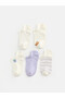 Esvab • Modern & Distinctive Embroidered Women's Sneaker Socks, Pack of 5 - 2