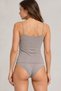 Women's 2-Piece 100% Cotton Patterned Lace Tank Top and Panty Set with String Straps. - 8