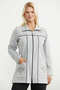 Color Combination Tunic Tracksuit Set - Gray - 3