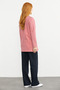 Color Combination Tunic Tracksuit Set - Dusty Rose - 3