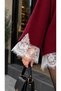 Women's High Collar Lace Detailed Oversize Sweater - 3