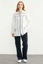 Color Combination Tunic Tracksuit Set - Ecru - 3