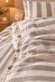 100% Cotton 2 Layer Muslin Double Duvet Cover Set |   Breathable Soft Textured Natural Fabric - 2