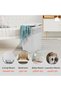 Laundry Storage Basket -Grey- Lightweight Portable Spacious Durable Ventilated Plastic Hamper with L - 5