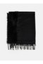Lcw Modest Black Tasseled Women's Shoulder Shawl - 2