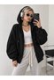 Women's 2-Pack Loose Sleeve Oversize Hooded Full Zipper Pocket Casual Cotton Cardigan - 4