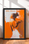 Bella Donna Written Abstract Woman Figure Framed Painting Italy Poster Wall Decor Itp056
