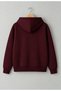 Unisex Fleece Lined Winter Non-Pilling Zipper Pocket Hooded Plain Hoodie Jacket Burgundy - 2