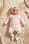 Baby Girl 100% Cotton 3-Piece Baby Girl Hospital Discharge Set 03 Months - 4