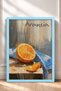 Arancia Yazılı Kesik Portacal Orange Still Life Framed Painting Italy Poster Wall Decor Itp048 - 3