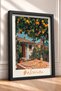 Delizioso Written Orange Tree and Pizza Framed Painting Italy Poster Wall Decor Itp054 - 2