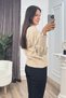 Women's Winter Mink Lumiere Stone-Embellished Knit Sweater 20298 - 4