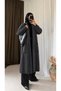 Double Pocket Long Knitwear Cardigan - 1525 - Anthracite (Ös)